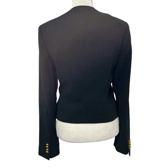 LN EXPRESS Black Blazer with Gold Hardware Size Small - Picture 2 of 9